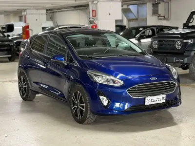 Usata Ford Fiesta Titanium 86 CV (63 kW) 2018 Blu Utilitaria