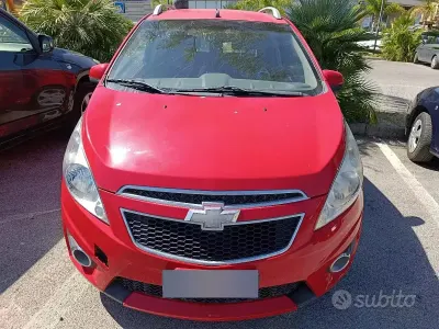 Usata Chevrolet Spark 81 CV (59 kW) 2011 Rosso Utilitaria