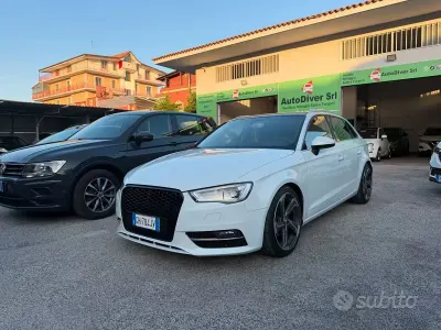 Usata Audi A3 Young 110 CV (80 kW) 2015 Bianco Berlina