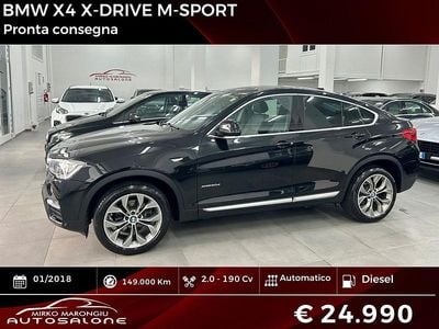 Usata BMW X4 M Sport 190 CV (139 kW) 2018 Nero SUV