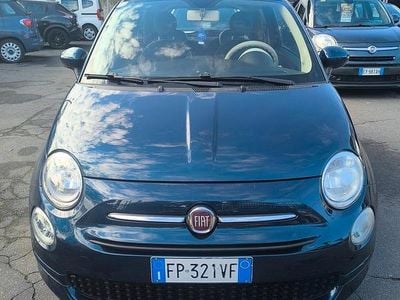 Begagnad Fiat 500 Lounge 69 HK (50 kW) 2018 Blå Sedan