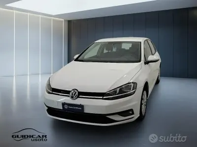 Usata VW Golf VII Trendline 86 CV (63 kW) 2018 Bianco Berlina