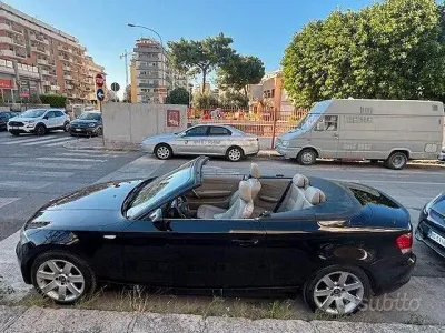 Usata BMW 118 Cabriolet 143 CV (105 kW) 2011 Nero Cabrio