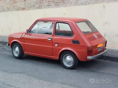 Usata Fiat 126 1970 Rosso Utilitaria