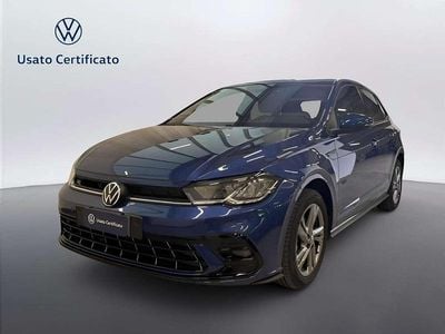 Usata VW Polo R-line 95 CV (69 kW) 2023 Reef blue metallizzato Utilitaria