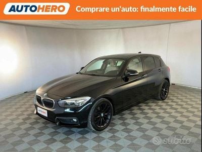 Usata BMW 118 Advantage 136 CV (100 kW) 2017 Nero Utilitaria