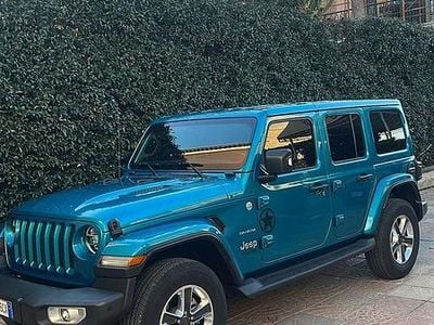 Begagnad Jeep Wrangler Sahara 200 HK (147 kW) 2020 Grön SUV