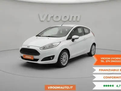 Usata Ford Fiesta Titanium 75 CV (55 kW) 2014 Bianco Utilitaria