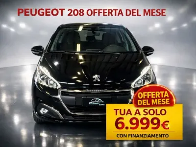 Usata Peugeot 208 Active 82 CV (60 kW) 2018 Nero Utilitaria