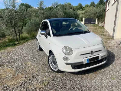Usata Fiat 500 75 CV (55 kW) 2009 Bianco Cabrio