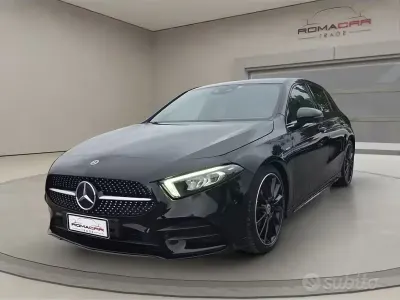 Usata Mercedes A200 AMG line 150 CV (110 kW) 2021 Nero met Berlina