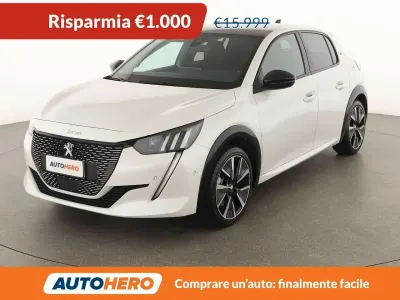 Usata Peugeot e-208 GT 100 kW (136 CV) 2021 Bianco Utilitaria