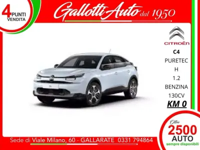 Nuova Citroën C4 PureTech 131 CV (96 kW) 2025 Okenite white (metallizzato) SUV