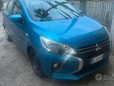 Usata Mitsubishi Space Star Intense 71 CV (52 kW) 2022 Blu Utilitaria
