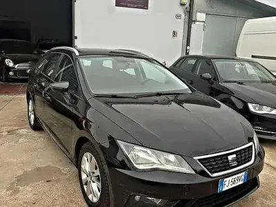 Usata Seat Leon ST FR 115 CV (84 kW) 2017 Nero Station wagon