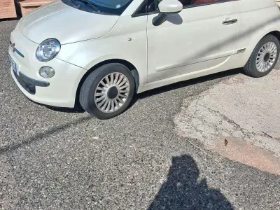 Usata Fiat 500 69 CV (50 kW) 2009 Bianco Cabrio