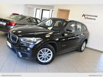 Usata BMW X1 Advantage 150 CV (110 kW) 2016 Nero SUV