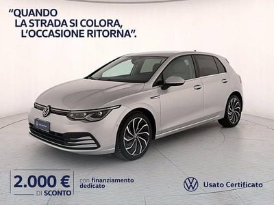 Usata VW Golf VIII Style 150 CV (110 kW) 2020 Argento riflesso metallizzato Berlina