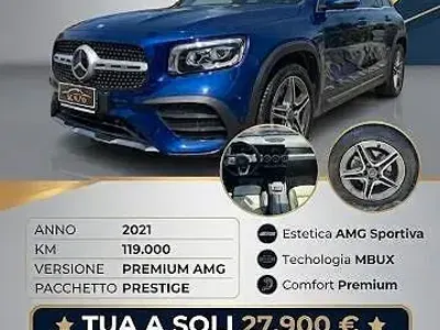 Usata Mercedes GLB200 Premium 150 CV (110 kW) 2021 Blu SUV