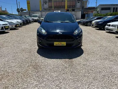Usado Ford Fiesta Titanium 75 HP (55 kW) 2016 Azul Citadino
