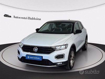 Usata VW T-Roc Advance 150 CV (110 kW) 2021 Bianco ghiaccio metalizzato/te SUV