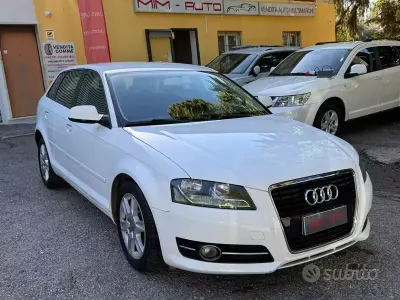 Usata Audi A3 Ambition 90 CV (66 kW) 2011 Bianco Utilitaria