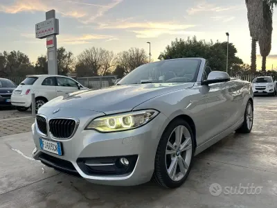 Usata BMW 220 Sport Line 190 CV (139 kW) 2017 Argento Cabrio