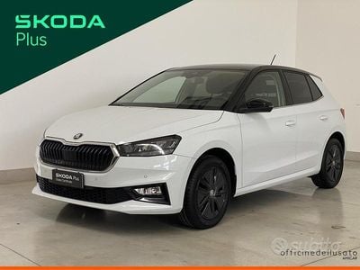 Usata Skoda Fabia Selection 95 CV (69 kW) 2024 Bianco luna metallizzato nero Utilitaria