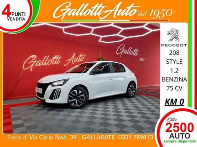 Usata Peugeot 208 Style 75 CV (55 kW) 2024 Bianco Utilitaria