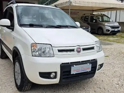 Gebraucht Fiat Panda 4x4 68 PS (50 kW) 2010 Weiß Kleinwagen