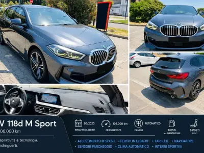 Usata BMW 118 M Sport 150 CV (110 kW) 2020 Grigio Berlina