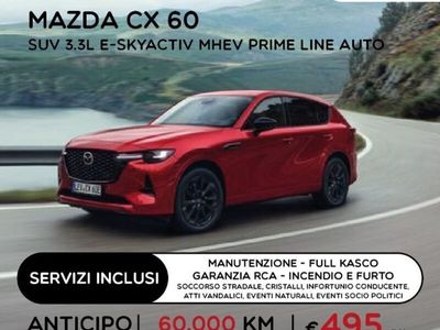 usata Mazda CX-60 3.3L e-Skyactiv NOLEGGIO LUNGO TERMINE 3.3L MHEV Prime Line