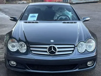 Usata Mercedes SL350 272 CV (200 kW) 2007 Grigio Cabrio