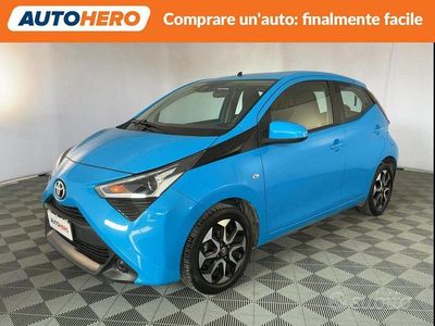 Usata Toyota Aygo Connect Style 72 CV (52 kW) 2019 Blu Utilitaria