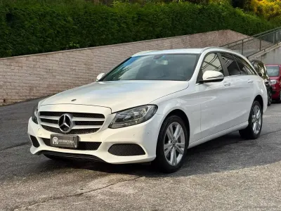 Usata Mercedes C180 170 CV (125 kW) 2017 Bianco Station wagon