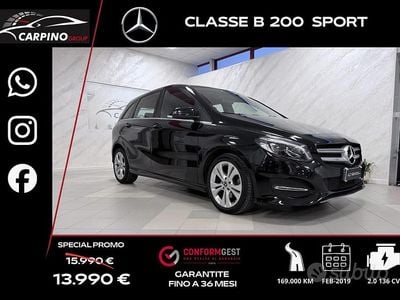 Usata Mercedes B200 136 CV (100 kW) 2019 Nero Monovolume