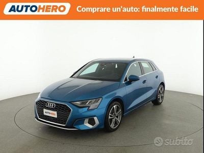 Usata Audi A3 Advanced 110 CV (80 kW) 2021 Blu Berlina