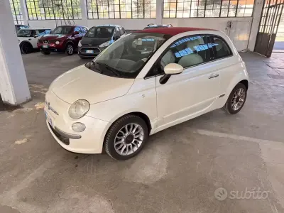 Usata Fiat 500C Lounge 69 CV (50 kW) 2010 Bianco Cabrio
