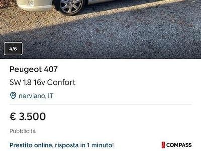 Usata Peugeot 407 125 CV (91 kW) 2007 Grigio Station wagon