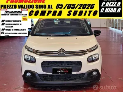 Usata Citroën C3 Feel 102 CV (75 kW) 2020 Bianco Utilitaria