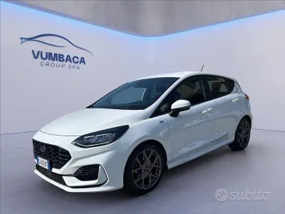 Usata Ford Fiesta ST-Line 125 CV (91 kW) 2022 Bianco frozen Utilitaria