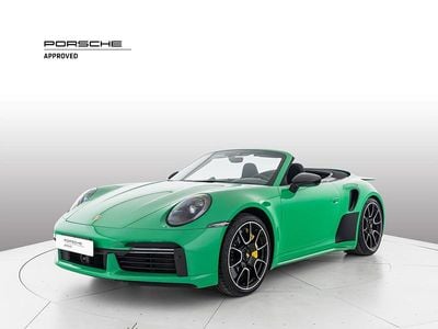 Usata Porsche 911 Turbo S Cabriolet 2020 3i verde pitone Cabrio