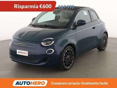 Usata Fiat 500e La Prima 42 kW (58 CV) 2020 Blu/azzurro Cabrio