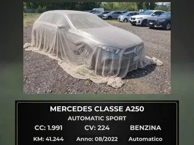 Käytetty Mercedes A250 224 HP (164 kW) 2022 Harmaa Sedan