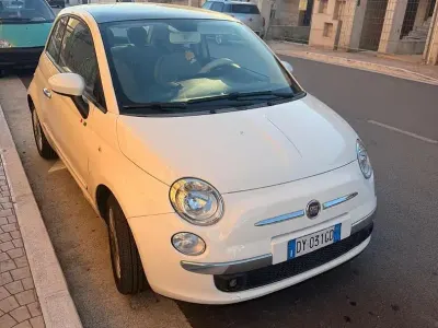 Usata Fiat 500 69 CV (50 kW) 2009 Bianco Cabrio