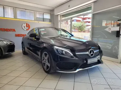 Usata Mercedes C220 Premium 170 CV (125 kW) 2017 Nero Coupé