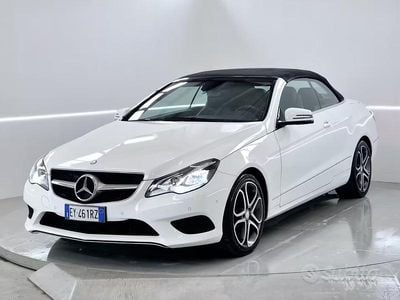 Usata Mercedes E220 170 CV (125 kW) 2015 Bianco Cabrio