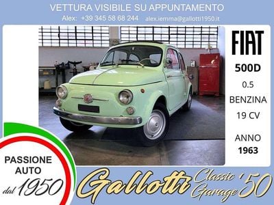 Usata Fiat 500 19 CV (13 kW) 1963 Verdino Utilitaria