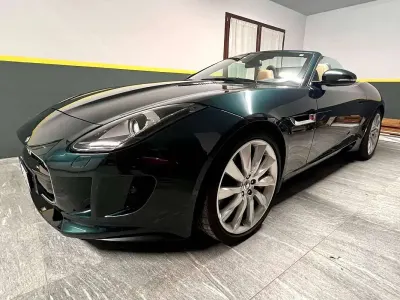 Usata Jaguar F-Type S 381 CV (280 kW) 2013 Verde Cabrio