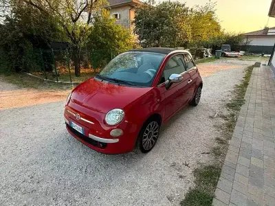Usata Fiat 500C 69 CV (50 kW) 2009 Rosso Cabrio